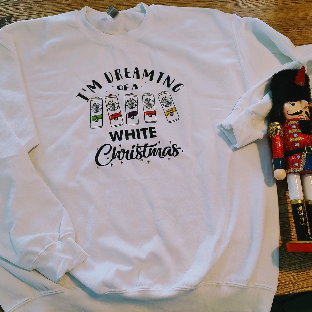 White claw Christmas sweatshirt